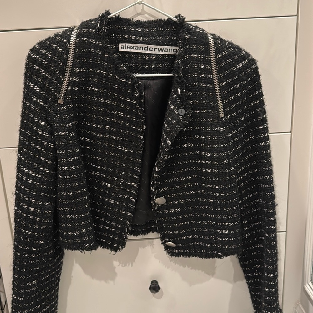 Alexander Wang cropped jacket with zipper detailing